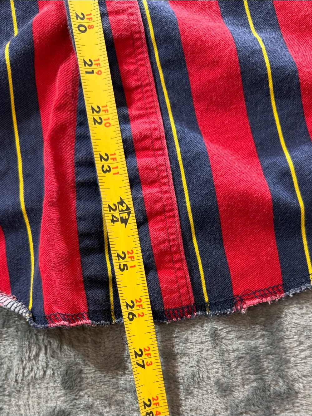 Wrangler Red Navy Striped snap - down Shirt - Picture 4 of 12
